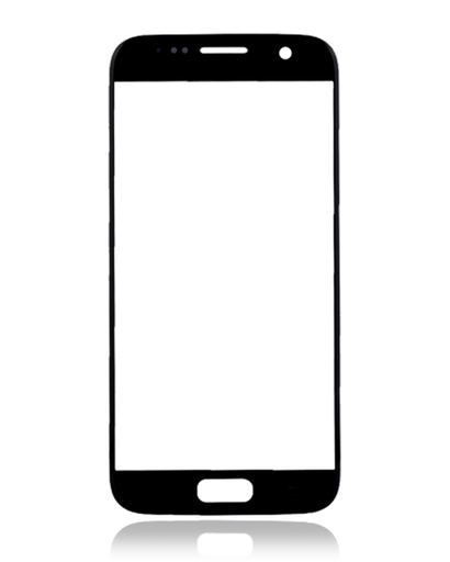Front Glass Only Compatible For Samsung Galaxy S7 (Black Onyx)
