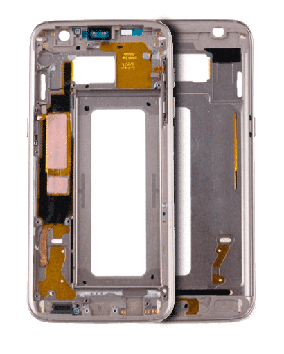 Mid-Frame Housing Compatible For Samsung Galaxy S7 (With Small Parts) (Gold)