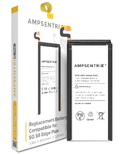 Replacement Battery Compatible For Samsung Galaxy S6 Edge Plus (AmpSentrix Pro)