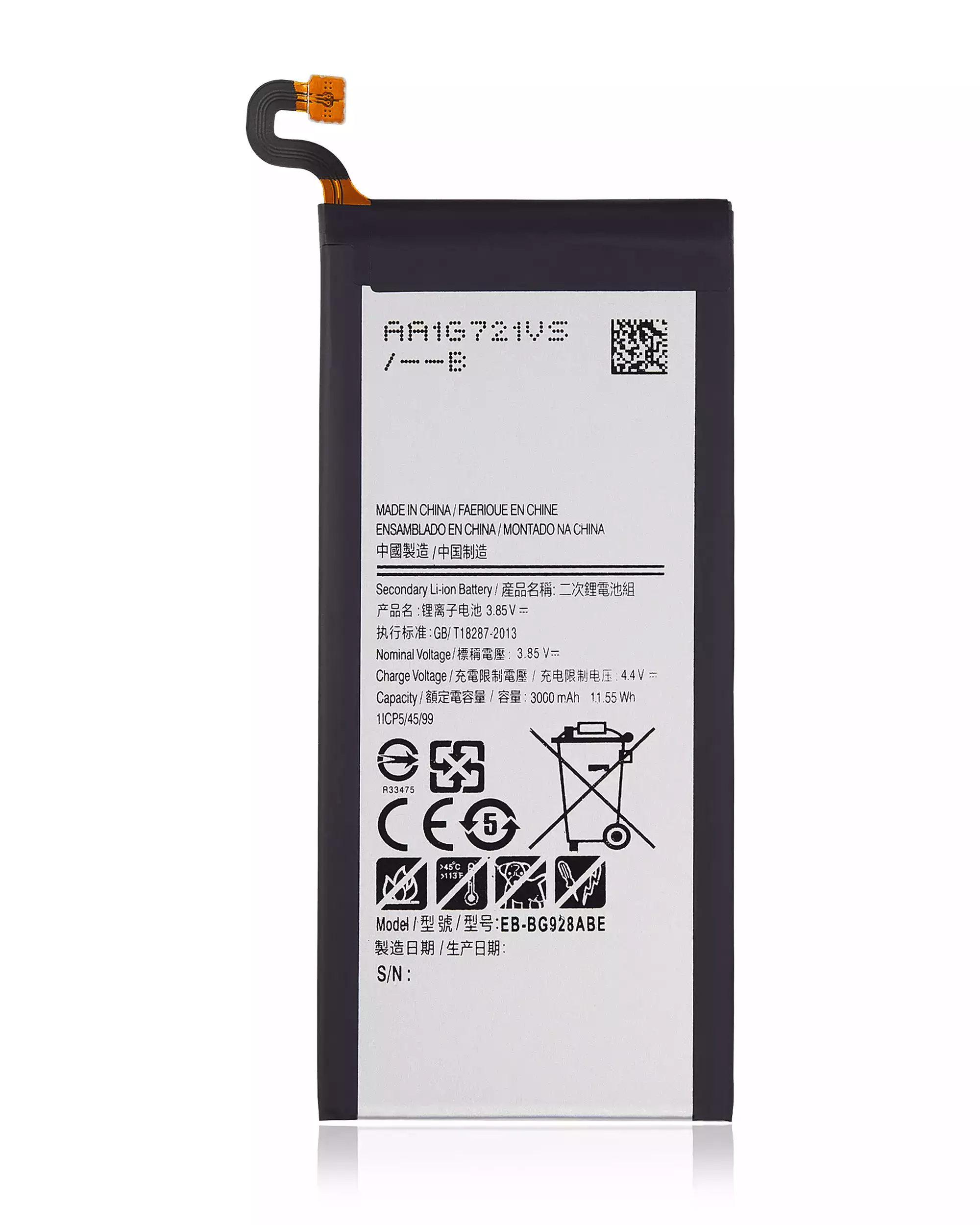 Replacement Battery Compatible For Samsung Galaxy S6 Edge Plus (EB-BG928ABA)