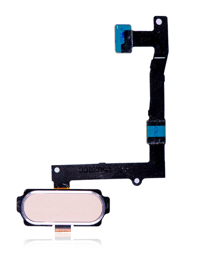 Home Button With Flex Cable Compatible For Samsung Galaxy S6 Edge Plus (Gold Platinum)