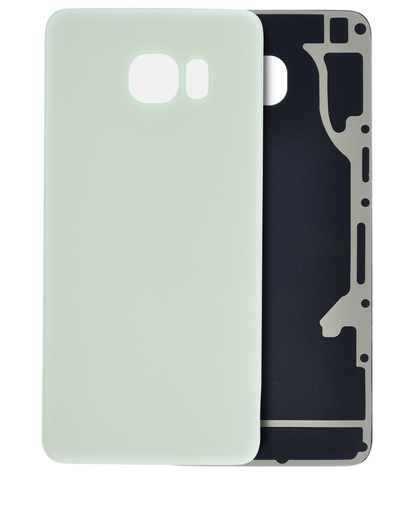 Back Cover Glass Compatible For Samsung Galaxy S6 Edge Plus (No Logo) (Aftermarket Plus) (White Pearl)