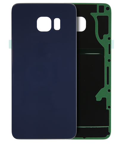 Back Cover Glass Compatible For Samsung Galaxy S6 Edge Plus (No Logo) (Aftermarket Plus) (Black Sapphire)