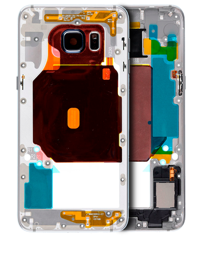 Mid-Frame Housing Compatible For Samsung Galaxy S6 Edge Plus (With Small Parts) (Black Sapphire)
