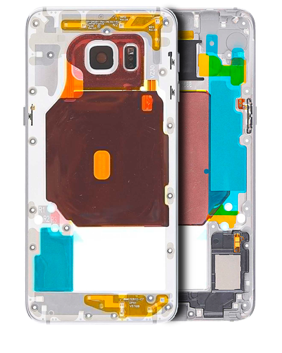 Mid-Frame Housing Compatible For Samsung Galaxy S6 Edge Plus (With Small Parts) (White Pearl)