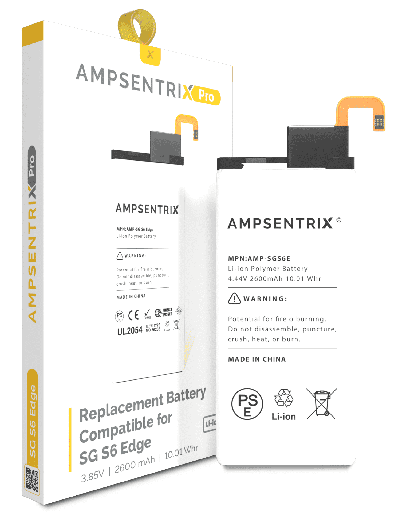 Replacement Battery Compatible For Samsung Galaxy S6 Edge (AmpSentrix Pro)