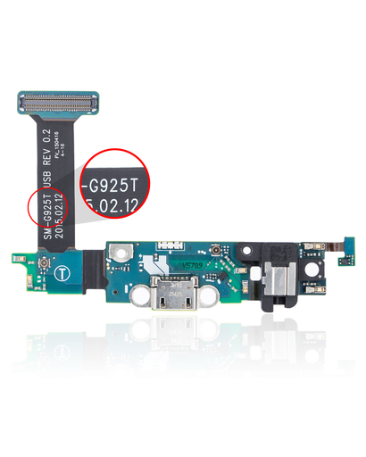 Charging Port Flex Cable Compatible For Samsung Galaxy S6 Edge (G925T) (T-Mobile)