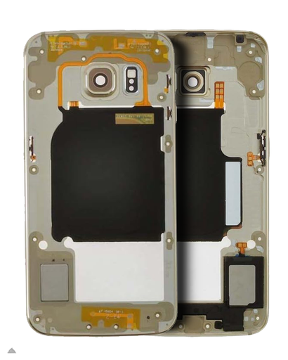 Mid-Frame Housing Compatible For Samsung Galaxy S6 Edge (Service Pack) (Gold Platinum)