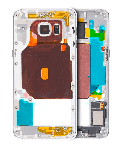Mid-Frame Housing Compatible For Samsung Galaxy S6 Edge (Silver)