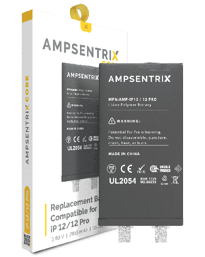 Replacement Battery Core Compatible For iPhone 12 / 12 Pro (Spot Welding Required) (AmpSentrix Core)
