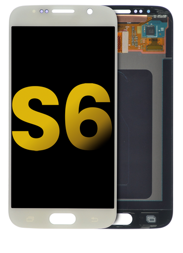 OLED Assembly Without Frame Compatible For Samsung Galaxy S6 (Refurbished) (White Pearl)