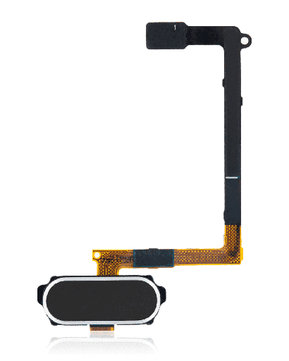 Home Button With Flex Compatible For Samsung Galaxy S6 (Black)