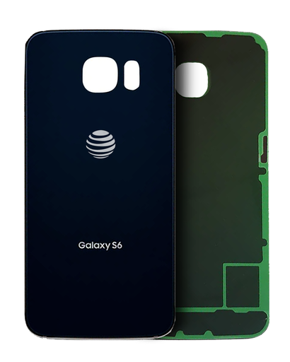 Back Cover Glass Compatible For Samsung Galaxy S6 ( AT&amp;T Logo) (Used OEM Pull: Grade A) (Black Sapphire)