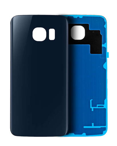 Back Cover Glass Compatible For Samsung Galaxy S6 (No Logo) (Aftermarket Plus) (Black Sapphire)