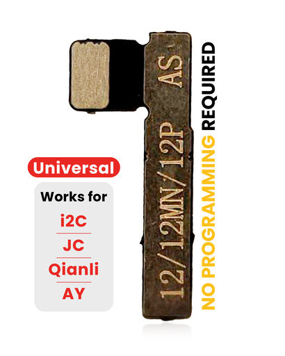 Pre-Programmed Universal Battery Tag-On Flex (Soldering Not Required) Compatible For iPhone 12 / 12 Mini / 12 Pro (AmpSentrix) (Compatible With I2C, JCID, Qianli)
