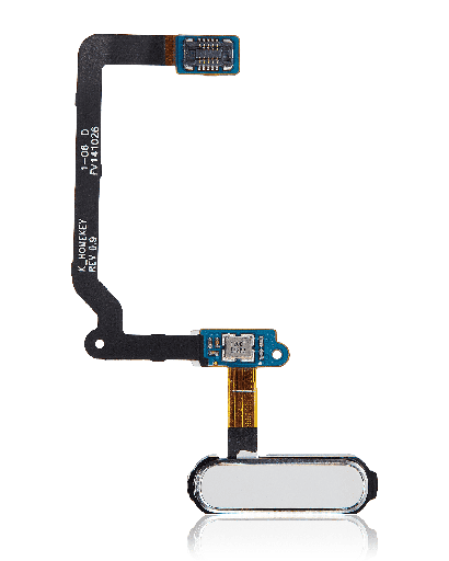 Home Button With Flex Cable Compatible For Samsung Galaxy S5 (White)