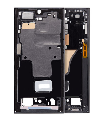 Mid-Frame Housing Compatible For Samsung Galaxy S23 Ultra 5G (US Version &amp; International Version) (Phantom Black)
