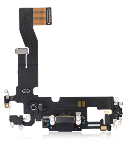 Charging Port Flex Cable Compatible For iPhone 12 / 12 Pro (Used OEM Pull) (Graphite)