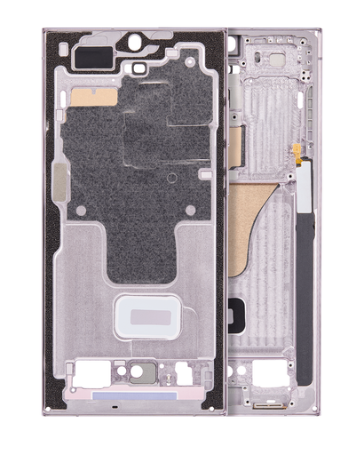 Mid-Frame Housing Compatible For Samsung Galaxy S23 Ultra 5G (International Version) (Lavender)