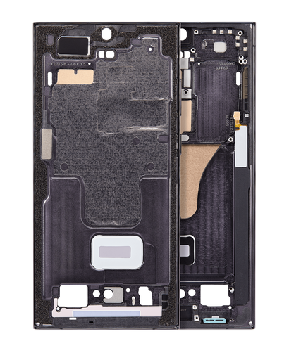 Mid-Frame Housing Compatible For Samsung Galaxy S23 Ultra 5G (International Version) (Phantom Black)