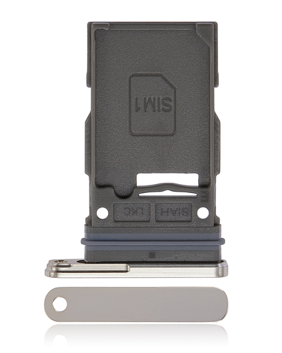 Single Sim Card Tray Compatible For Samsung Galaxy S23 Ultra 5G (Cream)