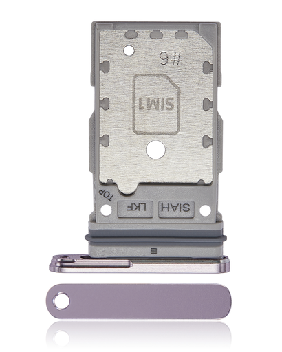 Dual Sim Card Tray Compatible For Samsung Galaxy S23 Ultra 5G (Lavender)