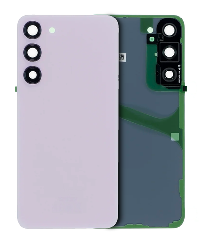 Back Cover Glass With Camera Lens Compatible For Samsung Galaxy S23 Plus (Service Pack) (Lavender)