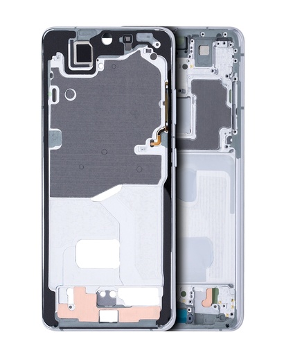 Mid-Frame Housing Compatible For Samsung Galaxy S21 Ultra (Phantom Silver)