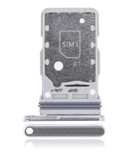Dual Sim Card Tray Compatible For Samsung Galaxy S21 Ultra (Phantom Silver)