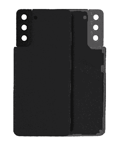 Back Cover Glass With Camera Lens Compatible For Samsung Galaxy S21 Plus (Service Pack) (Phantom Black)