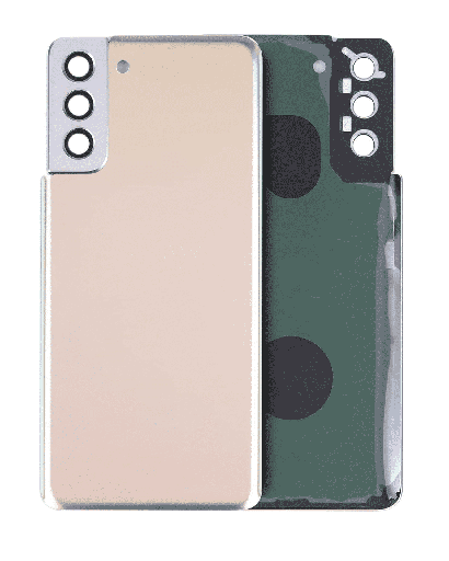 Back cover Glass With Adhesive Compatible For Samsung Galaxy S21 Plus 5G (Service Pack) (Phantom Gold)