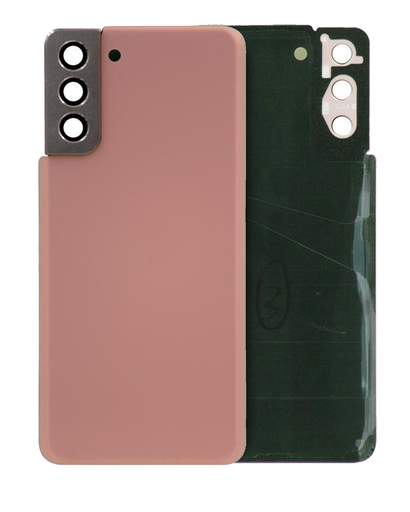 Back cover Glass With Adhesive Compatible For Samsung Galaxy S21 Plus 5G (Service Pack) (Phantom Pink)