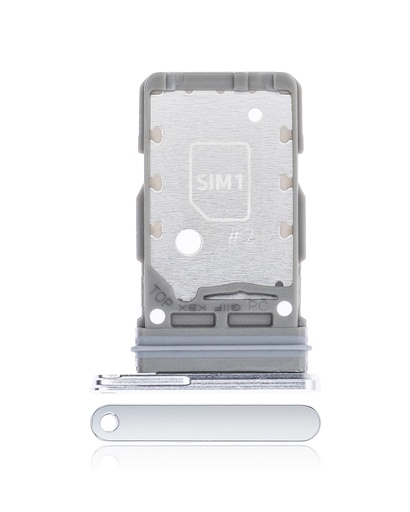 Dual Sim Card Tray Compatible For Samsung Galaxy S21 Plus (Phantom Silver)