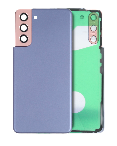 Back Cover Glass With Camera Lens Compatible For Samsung Galaxy S21 5G (No Logo) (Aftermarket Plus) (Phantom Violet)