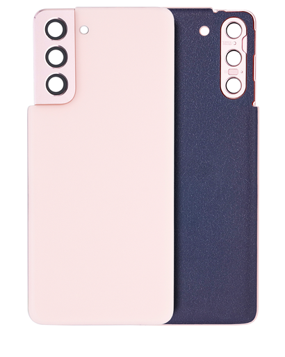 Back Cover Glass With Camera Lens Compatible For Samsung Galaxy S21 5G (Service Pack) (Phantom Pink)
