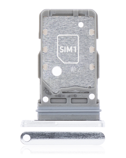 Dual Sim Card Tray Compatible For Samsung Galaxy S21 5G (Phantom White)