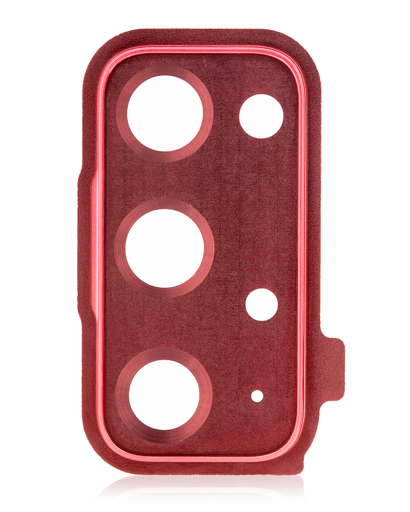 Back Camera Lens With Cover Bezel Ring Compatible For Samsung Galaxy S20 FE 4G / 5G (Cloud Red)