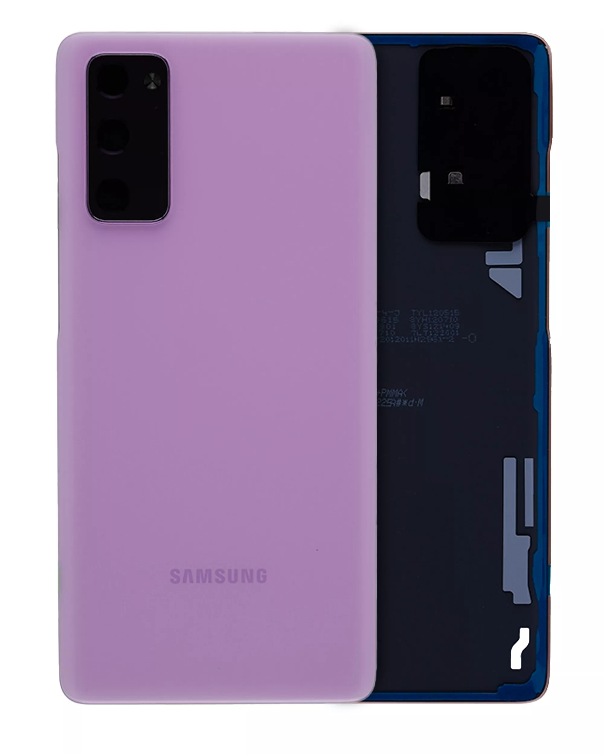 Back Cover Glass With Camera Lens Compatible For Samsung Galaxy S20 FE (Service Pack) (Cloud Lavender)
