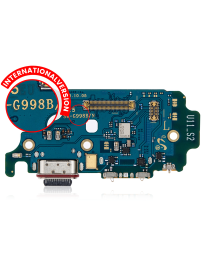 Charging Port Board With Sim Card Reader Compatible For Samsung Galaxy S21 Ultra 5G (G998B) (International Version)