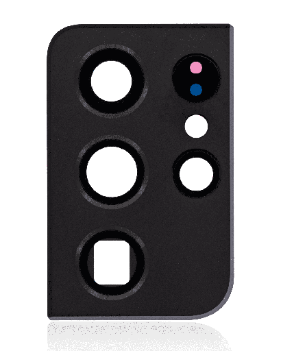 Back Camera Lens With Cover Bezel Ring Compatible For Samsung Galaxy S21 Ultra 5G (Phantom Black)