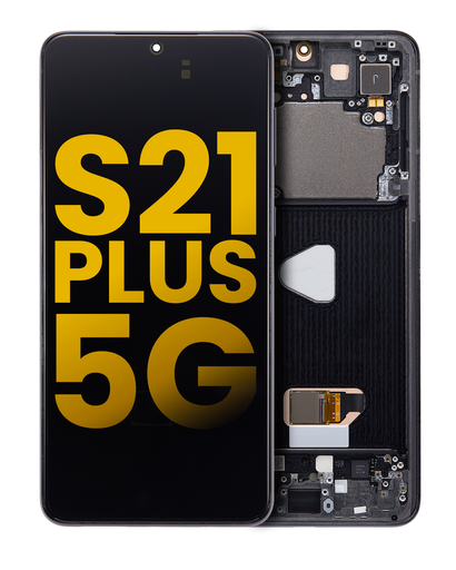 OLED Assembly With Frame Compatible For Samsung Galaxy S21 Plus 5G (Refurbished) (Phantom Black)