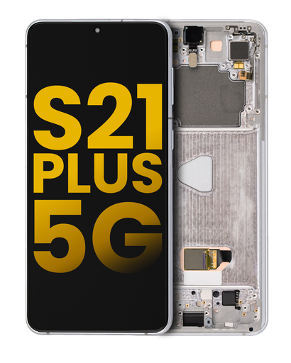 OLED Assembly With Frame Compatible For Samsung Galaxy S21 Plus 5G (Refurbished) (Phantom Silver)