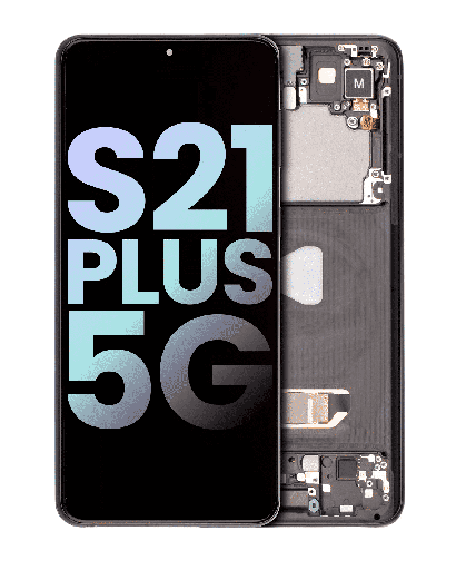 OLED Assembly With Frame Compatible For Samsung Galaxy S21 Plus 5G (Service Pack) (Phantom Black)