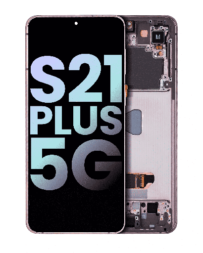 OLED Assembly With Frame Compatible For Samsung Galaxy S21 Plus 5G (Service Pack) (Phantom Violet / Pink / Gold)