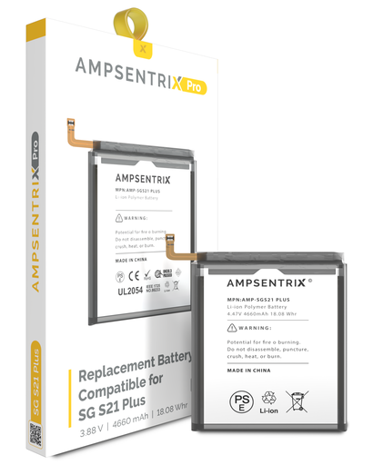 Replacement Battery Compatible For Samsung Galaxy S21 Plus (AmpSentrix Pro)