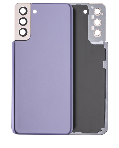 Back Cover Glass With Camera Lens Compatible For Samsung Galaxy S21 Plus (No Logo) (Aftermarket Plus) (Phantom Violet)