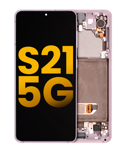 OLED Assembly With Frame Compatible For Samsung Galaxy S21 5G (Refurbished) (Phantom Violet)