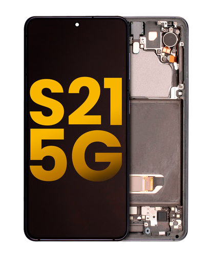 OLED Assembly With Frame Compatible For Samsung Galaxy S21 5G (Refurbished) (Phantom Gray)