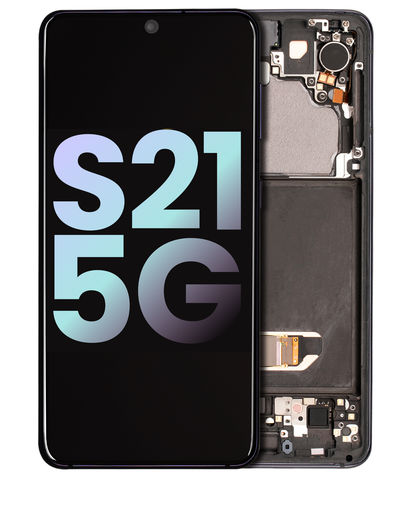 OLED Assembly With Frame Compatible For Samsung Galaxy S21 5G (Service Pack) (Phantom Gray)