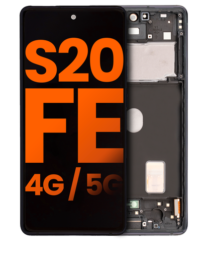 OLED Assembly With Frame Compatible For Samsung Galaxy S20 FE 4G / 5G (Blemish: Grade A) (Cloud Navy)